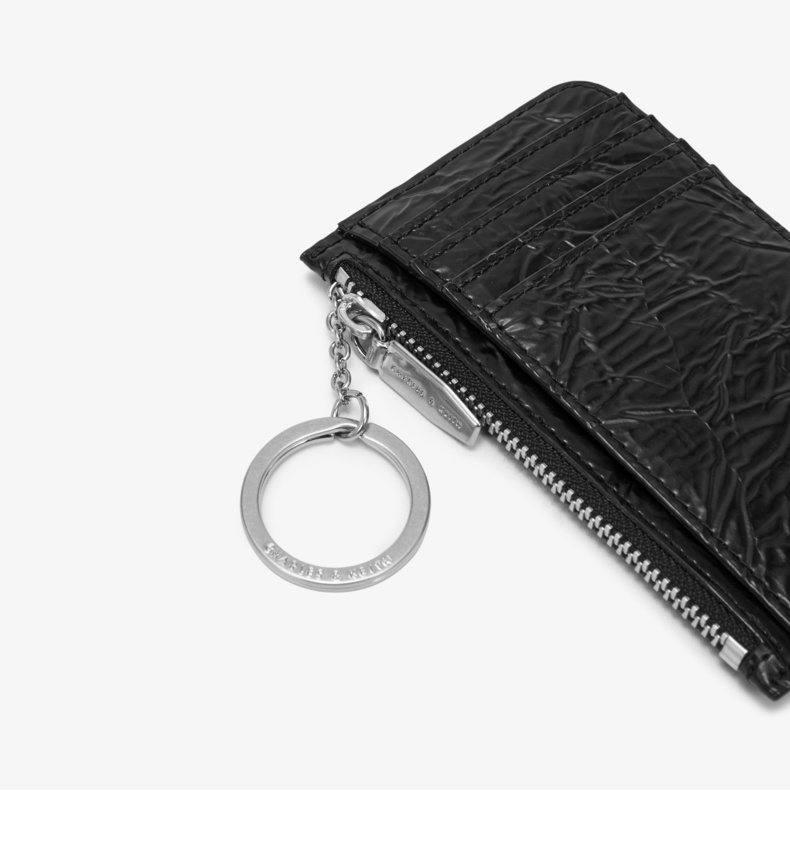 CHARLES & KEITH2019 mùa thu mới CK6-51200001-2 xếp li trang trí thẻ ví nữ - Ví tiền ví lv