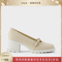 CHARLES & KEITH SPRING   SUMMER 2021 DISCOUNT CK1-60280297 WOMENs vintage solid color block heel shoes