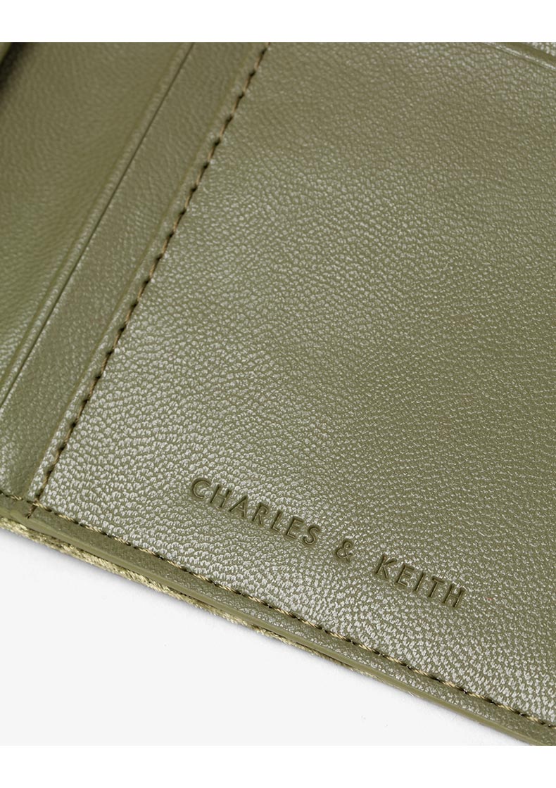CHARLES & KEITH Ví ngắn CK6-10840110 Ví phong bì tua rua cổ điển - Ví tiền ví đựng thẻ