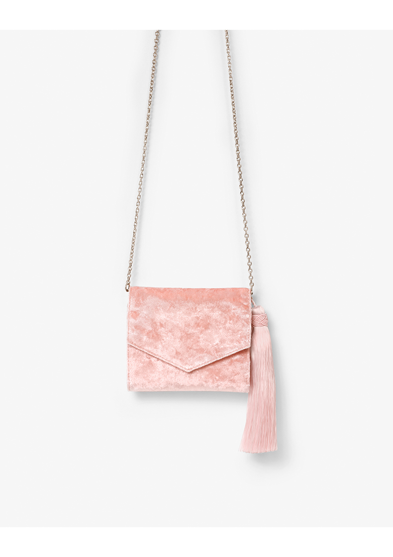 CHARLES & KEITH Ví ngắn CK6-10840110 Ví phong bì tua rua cổ điển - Ví tiền ví đựng thẻ