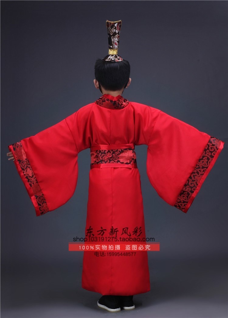 Ancient clothes Han Dynasty small emperor conserved Tang Dynasty clothing Han clothes Children's boy Han Dynasty Dragon robe performance costumes