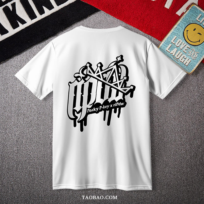 D4Dj Peaky P-Key Yamashiro Riko Merchandise Short-Sleeve Pure Cotton T-Shirt Anime Clothing Cosplay T-Shirt