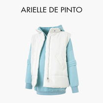 French ARIELLE DE PINTO maternity wear spring cotton vest plus velvet thickened sweatshirt two-piece set