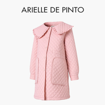 French ARIELLE DE PINTO maternity wear spring style loose rhombus design doll collar cotton jacket