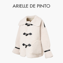 French ARIELLE DE PINTO maternity wear spring style niche lazy style versatile lamb wool coat