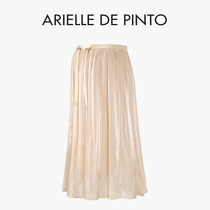 French ARIELLE DE PINTO maternity wear summer light luxury flowing gauze skirt mid-length high-waisted skirt
