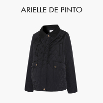 French ARIELLE DE PINTO maternity wear spring style trendy mom loose diamond check age-reducing jacket top