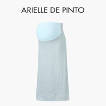 法国ARIELLE DE PINTO孕妇装夏款简洁气质后开叉显瘦肌理感半身裙