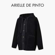 French ARIELLE DE PINTO maternity wear spring trendy mother-in-law solid color thickened single-breasted jacket