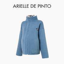 French ARIELLE DE PINTO maternity wear spring design graffiti reversible velvet jacket