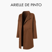 French ARIELLE DE PINTO maternity wear spring mid-length loose woolen coat during pregnancy
