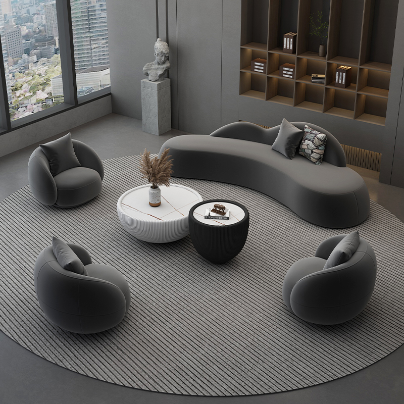 Office Alien Sofa Tea Several Combined Industrial Wind Office Sofa Simple Modern Reception Guests Retro Sofa