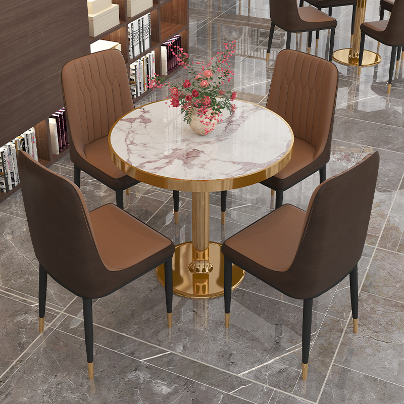 Nordic Sample House Display Center Negotiation Table And Chairs Combined Sample House Display Center Guest Area A Table Four Chairs Brief Modern Office Sofa