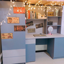 Dormitory wallpaper dormitory female minimalist University Nordic ins Morandi gray rental house self-adhesive wallpaper boys