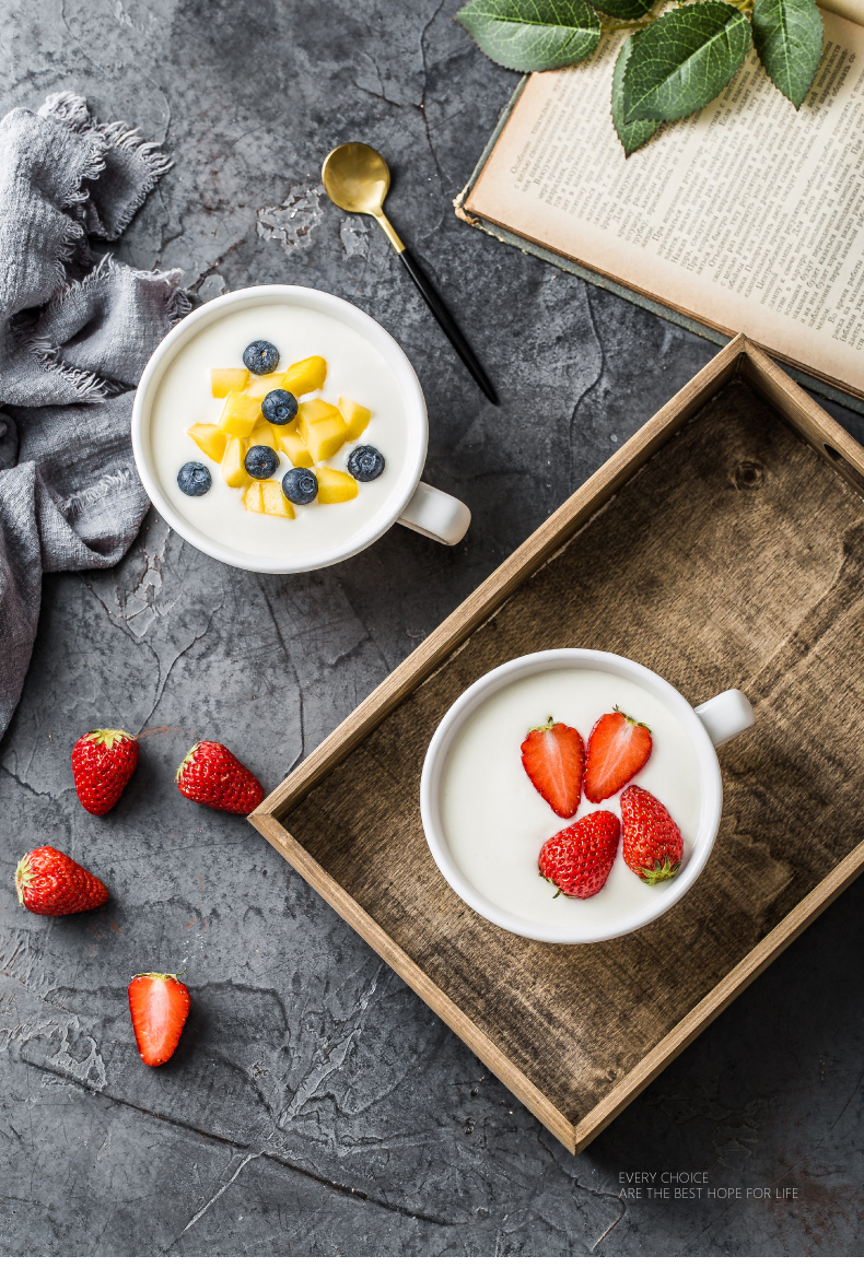 Ceramic breakfast cup ins Nordic red cup of milk cup net contracted coffee cup creative household sweetmeats cup oats cup