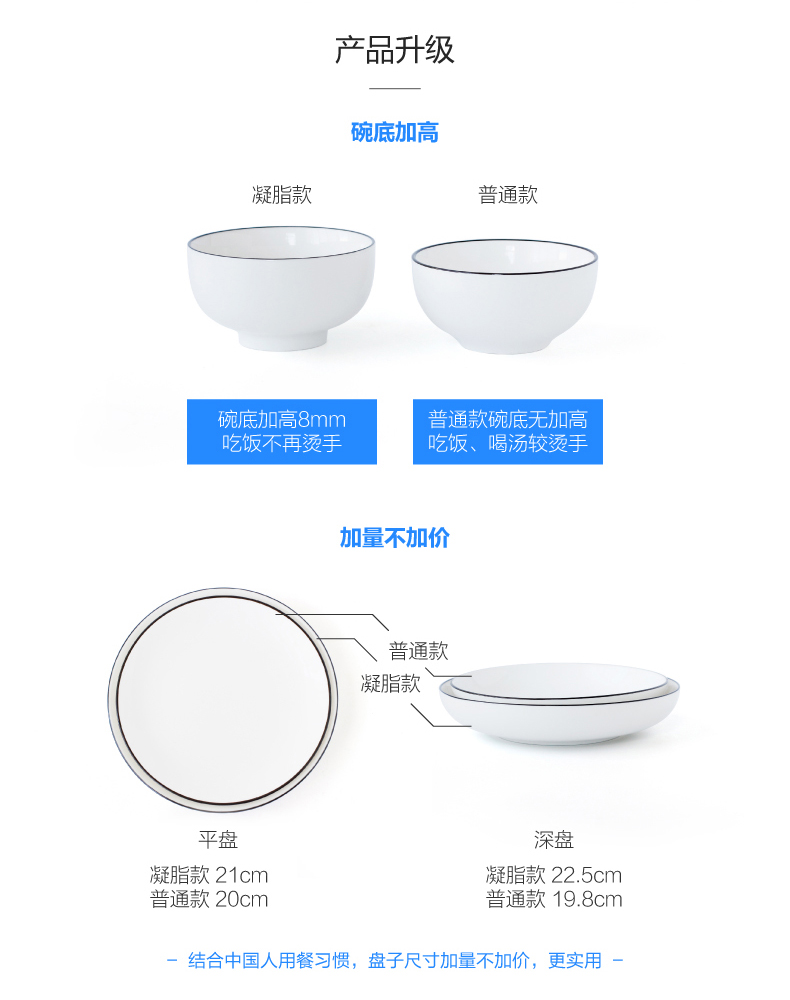 One food Nordic dishes suit ceramic household creative move dishes web celebrity tableware ins sets two people eat