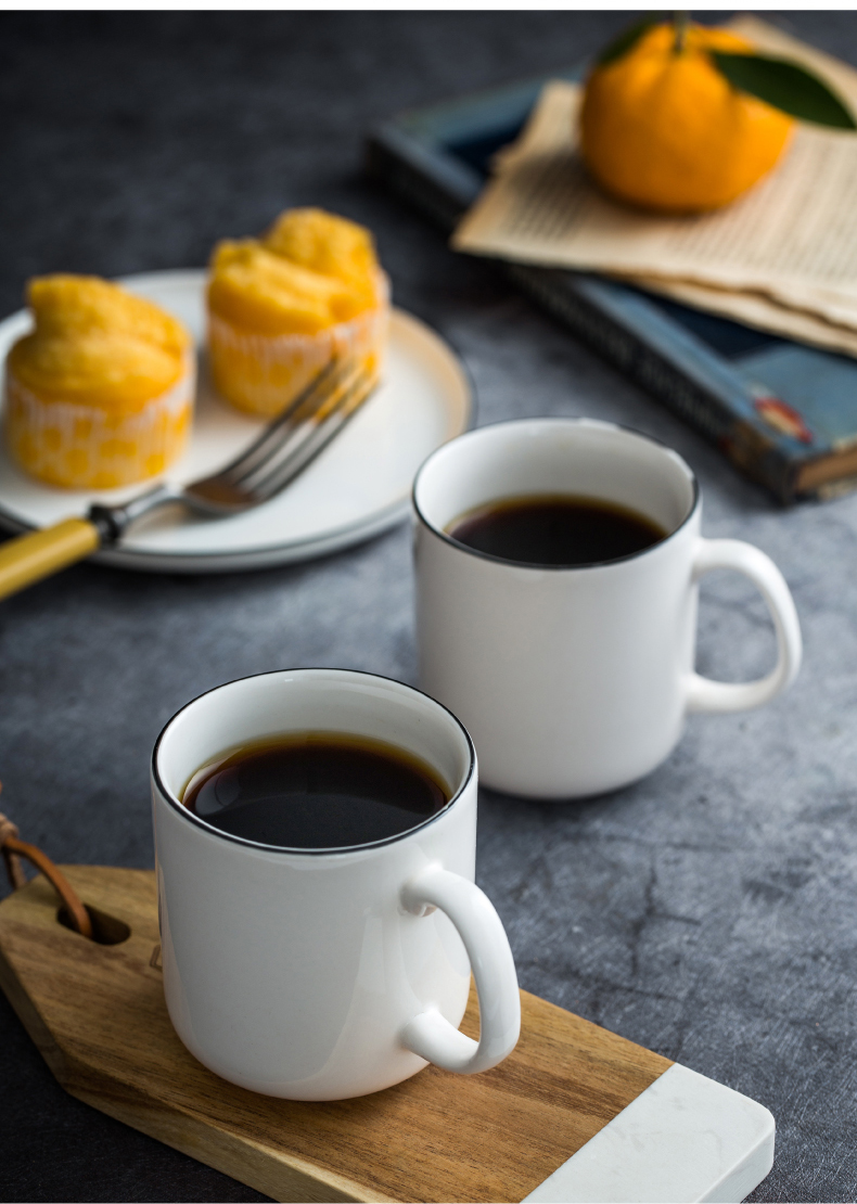 Nordic ceramic mugs, tea cups of coffee cup cup creative move contracted water cup a cup of milk for breakfast