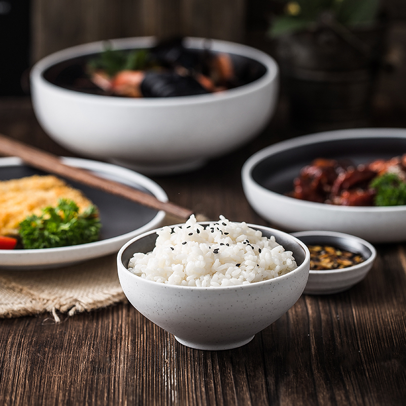 Japanese steak dinner plate household creative move plate plate Nordic web celebrity ceramic plate combination plate