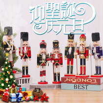 Retro soldier nutcracker puppet creative Christmas window home desktop furnishings Christmas gift decorations ornaments