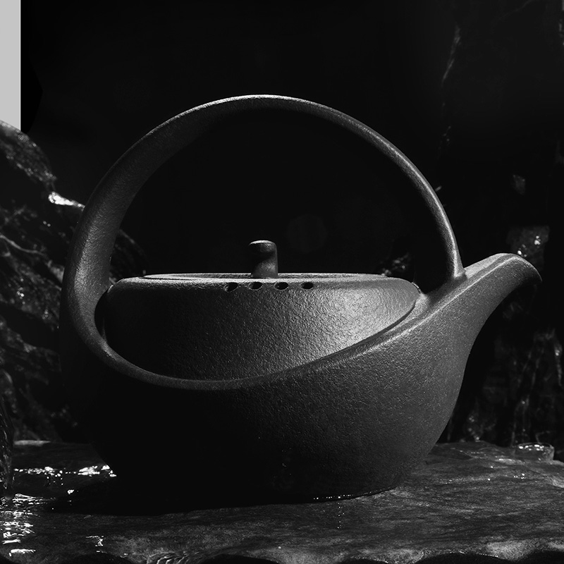 Jigu flagship store TY23 volcanic stone tea maker black crystal stove tea set warmer tea maker teapot kettle