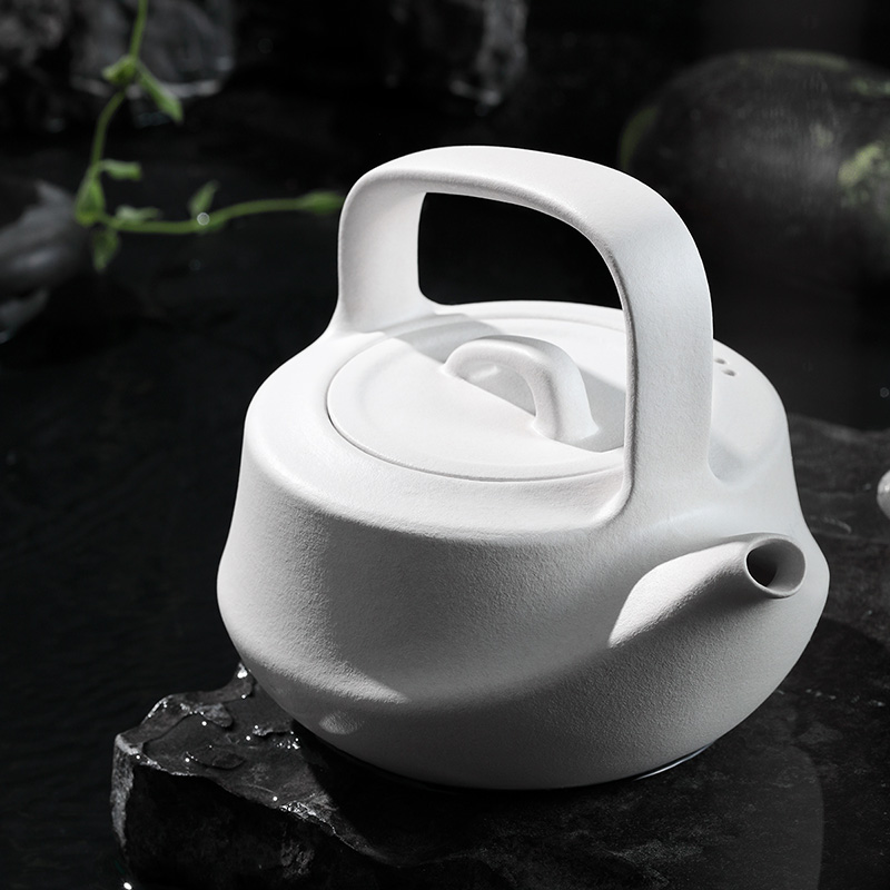 Ji Valley Flagship Store TY25 Clay Stone Cooking Tea Ware Black Crystal Stove Cooking Tea Suit Warm Tea Ware Tao Cooking Teapot Boiling Kettle