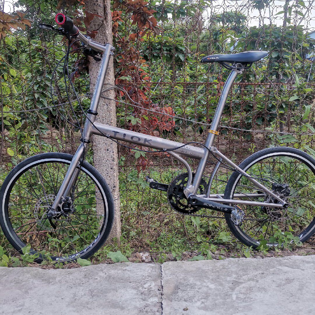 TIOK 451 20-inch titanium alloy frame titanium alloy longitudinal folding frame light titanium alloy folding car