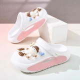 Летняя обувь, нескользящие модные пляжные слайдеры, тапочки, туфли, мягкая подошва, популярно в интернете