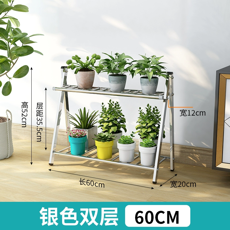 Kệ hoa trang trí ban công phòng khách sàn đứng mọng nước pothos inox có giá để đồ trong nhà chậu hoa lớp vật có giá đỡ giá lưới an toàn cửa sổ chung cư 