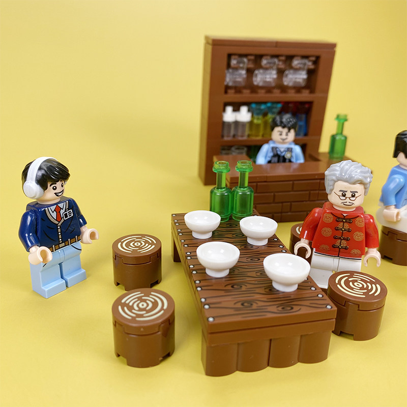 Suitable for Lego Sofa, Tv Cabinet, Bookshelf, Refrigerator, Dining Table, Bed, Wardrobe, Home Scene Building Blocks, Minifigures, Toys