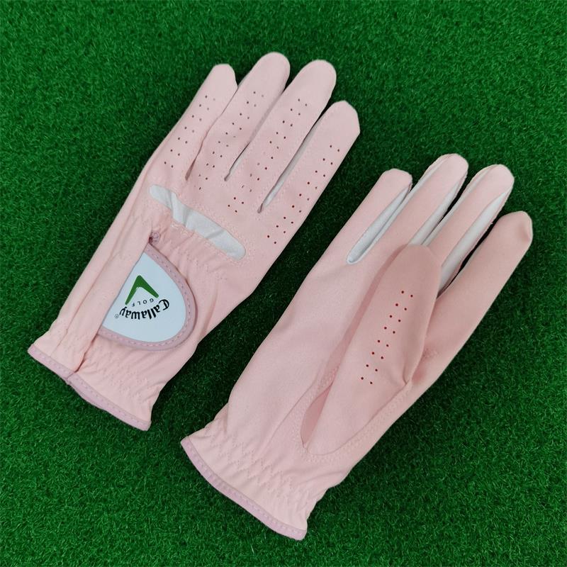 Golf gloves women's hands golf supplies finger protection microfiber cloth non-slip wear-resistant breathable and comfortable