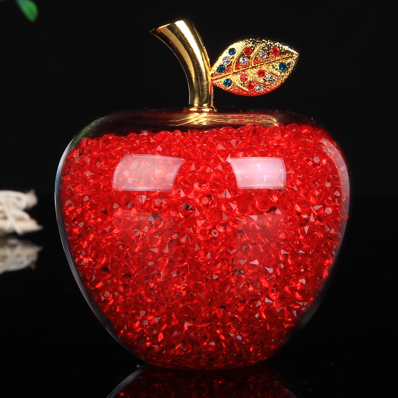 Christmas water saving crystal apple Christmas eve apple creative ornaments luminous multicolor night light wife birthday gift