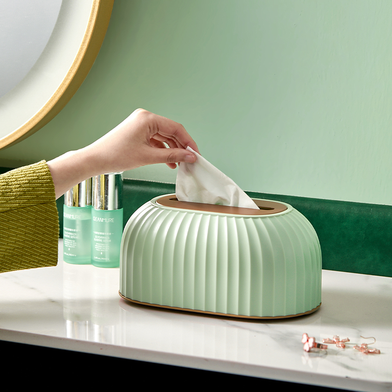 Toilet Paper Box Home Living Room Creative Light Luxury New Advanced Senses Dining Room Spring Extractable Toilet Paper Box Upscale Tissue Box