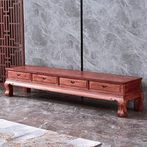 Redwood hedgehog red sandalwood TV cabinet four drawers plain floor cabinet video Cabinet new Chinese pear solid wood living room furniture