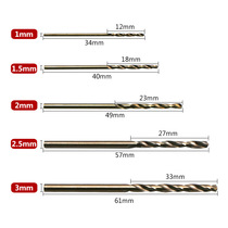 Stainless steel with cobalt perforated 3 0 aluminum plate 5 alloy drill bit mmM30 iron suit 1-metal straight shank twist drill bit