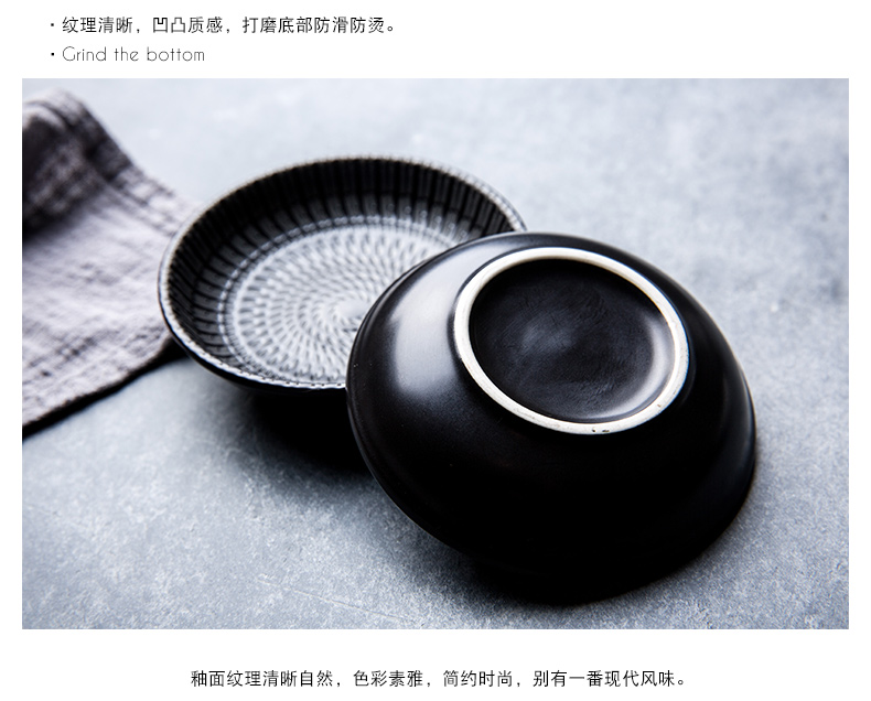 Inscription Japanese hand pad printing ceramic flavor dish home dessert plate flavour dish dish dish of sauce dish