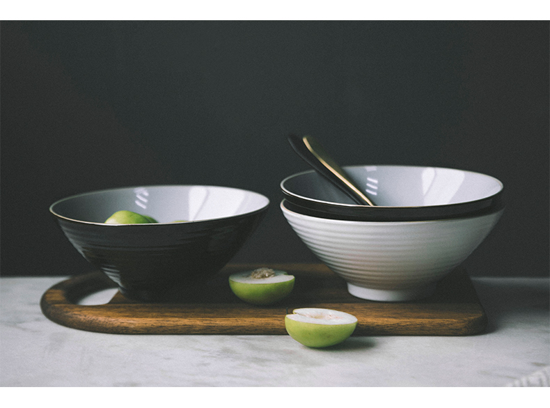 Inscription Japanese ceramic household utensils large capacity taste thousand la rainbow such as bowl hat to beef noodles in soup bowl bowl