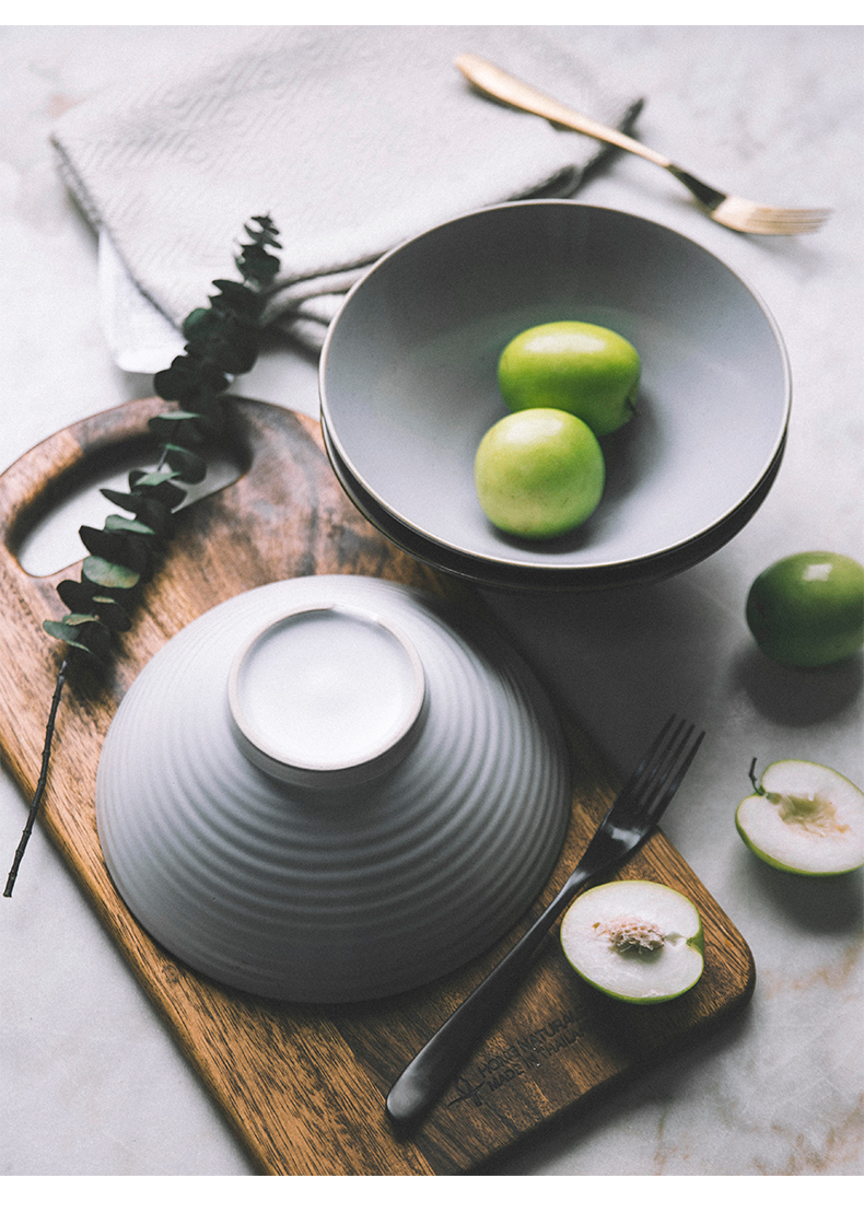 Inscription Japanese ceramic household utensils large capacity taste thousand la rainbow such as bowl hat to beef noodles in soup bowl bowl