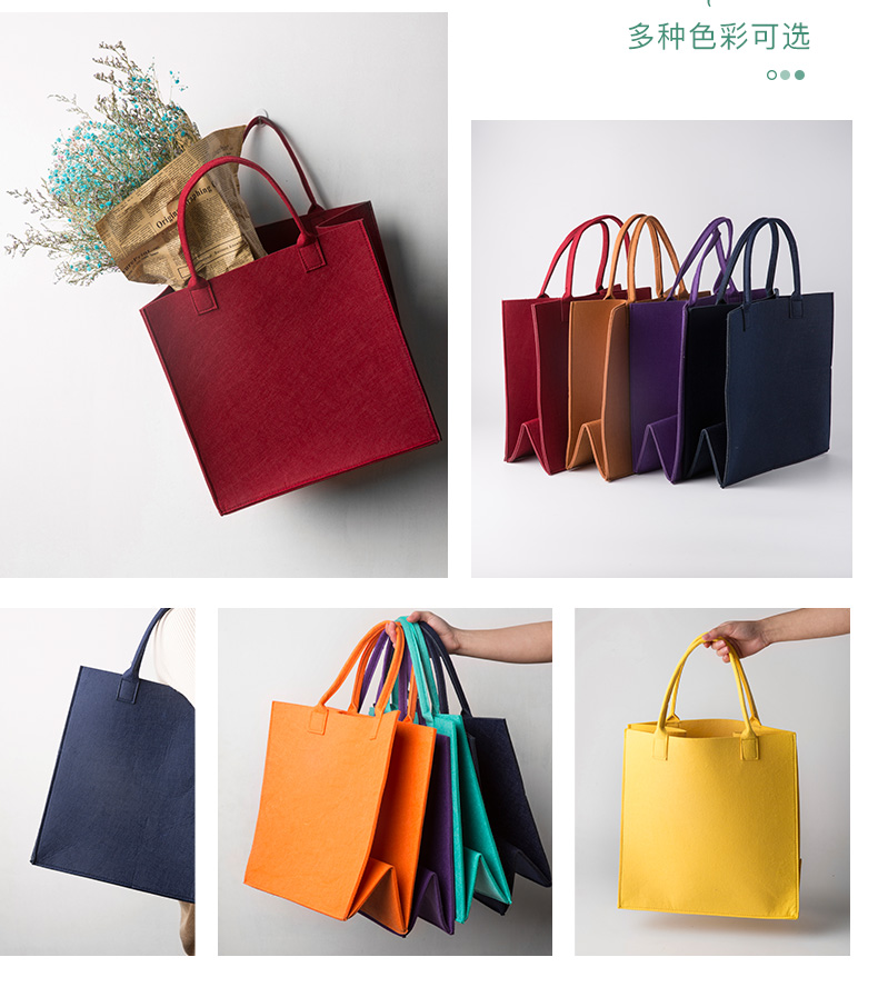 Gift bag shopping bag handbag with thick felt bag to receive bag in ceramic tableware made Gift box packaging LOGO