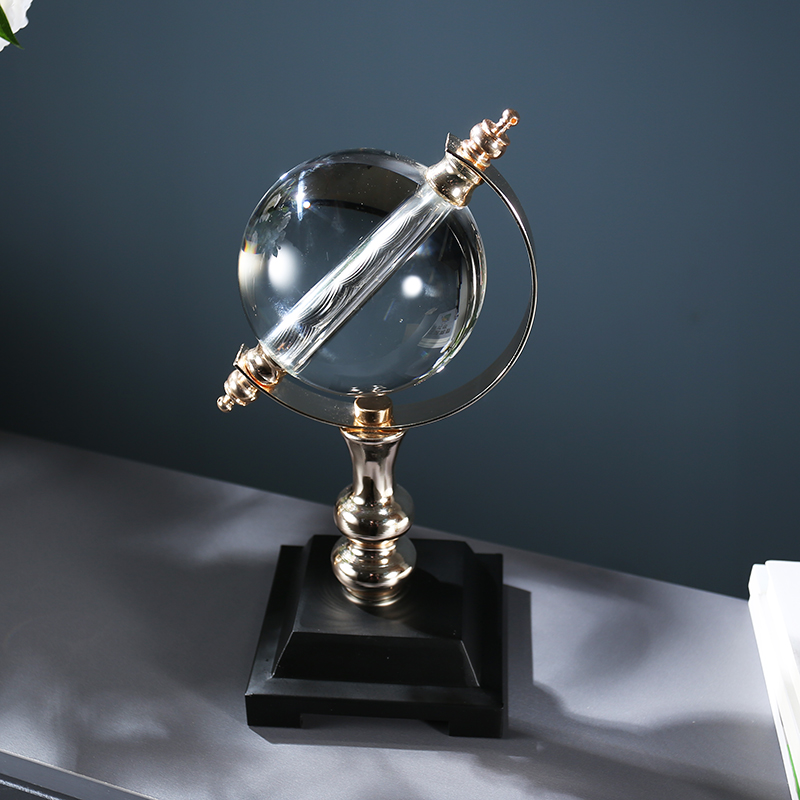 Modern light luxury globe ornaments high-grade simple creative living room entrance bookcase study decorations