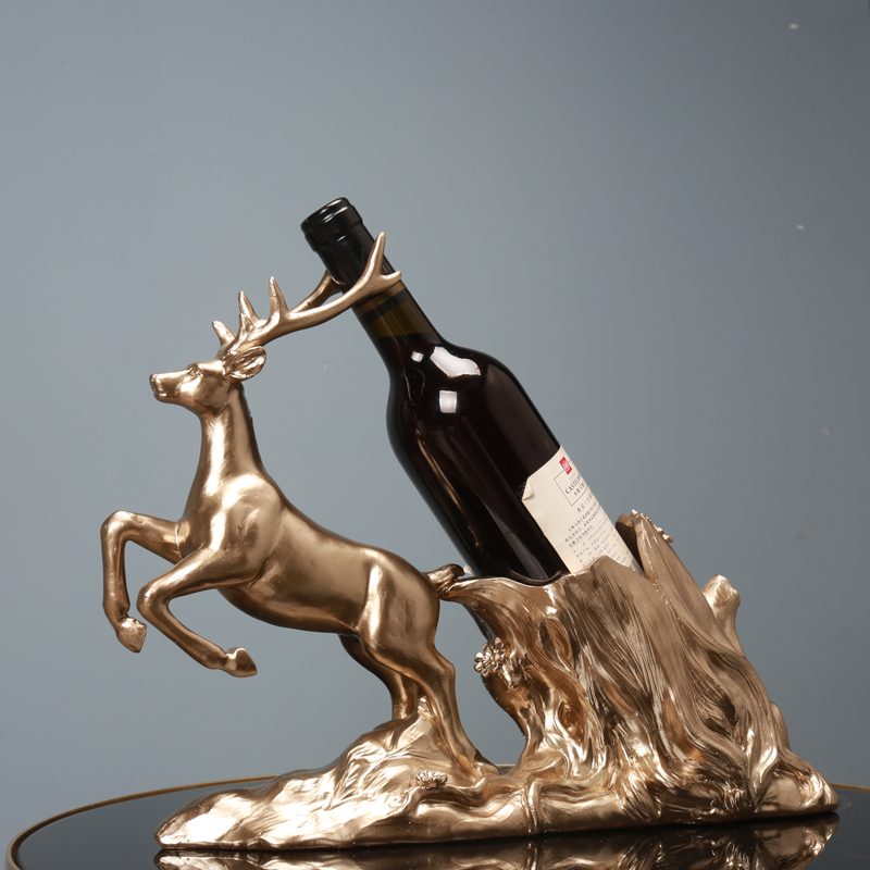 Deer wine rack decoration creative wine cabinet decoration home decoration modern minimalist light luxury high-end craft gift decoration decoration