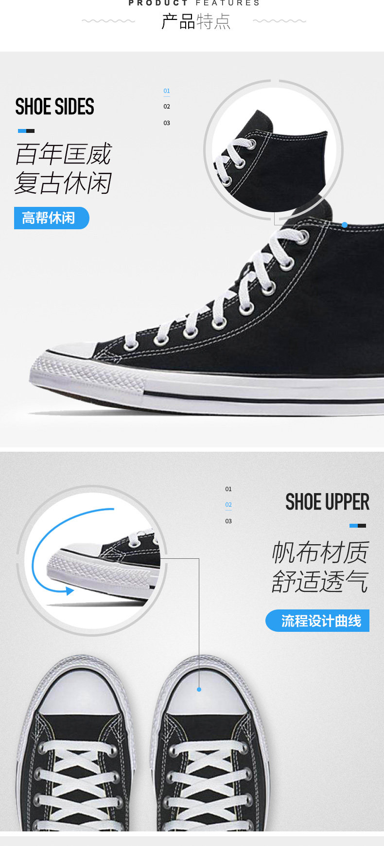 匡威 Converse 经典款 高帮帆布鞋 图5
