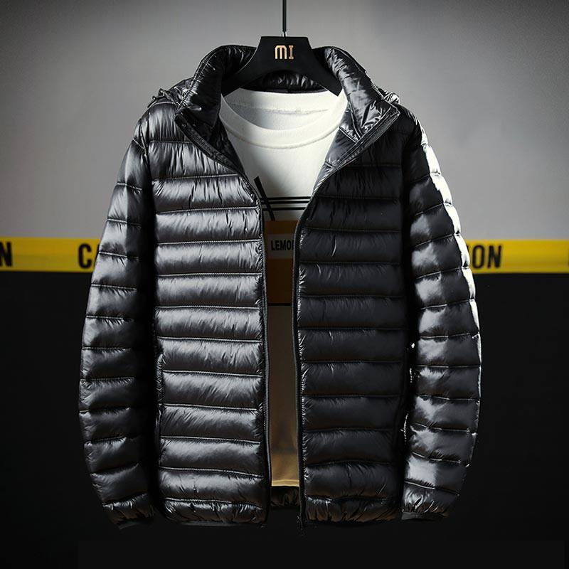 Men's cotton clothes 2022 autumn and winter gattening up yards down cotton clothing cotton padded jacket with trendy fatter loot even cap jacket