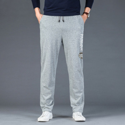 Spring and autumn cash for men Gats up overweight Fat Sub Sports Pants Loose Pants Loose Casual Fat People Fats Long Casual Pants