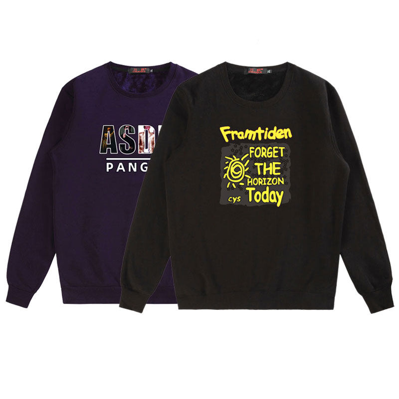 Autumn and winter plus velvet cotton T men's long-sleeved T-shirt plus fertilizer plus size loose tide fat thick top bottoming shirt