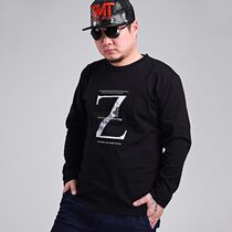  Spring and autumn plus fat plus mens long-sleeved t-shirt Extra large oversized fat fat guy mens long-sleeved t-shirt bottoming shirt