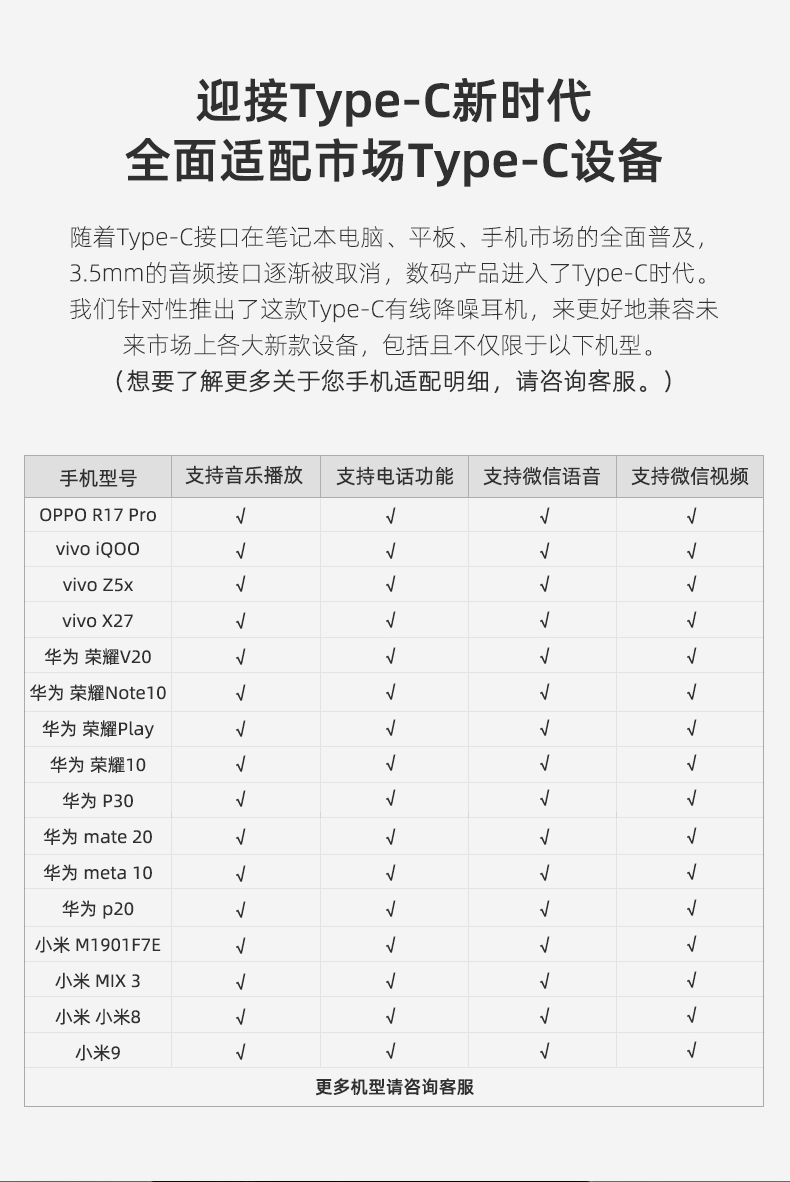 dyplay主动降噪type-c耳机