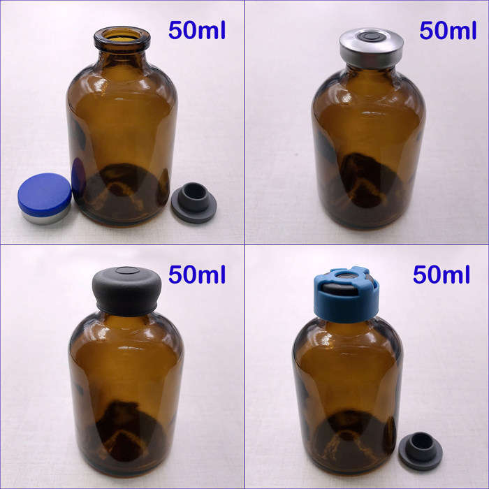 Ultra-Valued Xilin Bottle 50ml Tea Color Glass Bottle Chemicals Reagent Trial Bag Split High Temperature Brown Shade Bottle Tesell