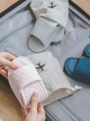 Optimal travel travel Ultra-light portable foldable slippers Women's business trip hotel plane men's bathroom bath