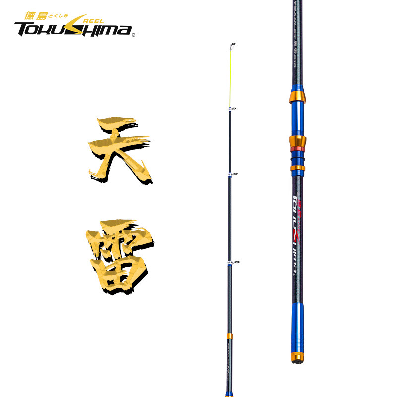 Dejima sea pole throwing Rod Tianlei rebar set a full set of special fishing rod upgrade long-range throwing Rod