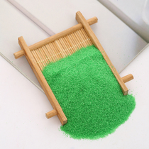 1 pound of emerald green sand fine sand hotel smoke-free quartz sand beach landscaping decoration wedding colored sand fine sand